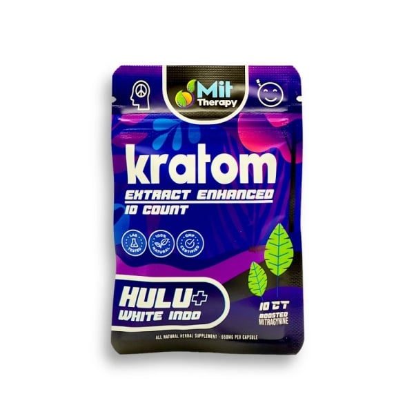 Mit Therapy Kratom Extract Capsules Hulu + White Indo