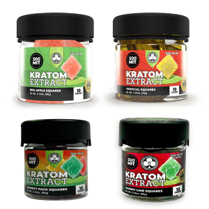Club 13 Kratom Extract Gummy Squares - 500 MIT